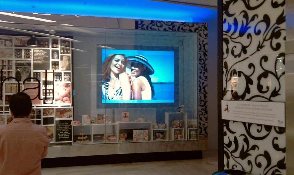 Food Hall Rear Projection Screen